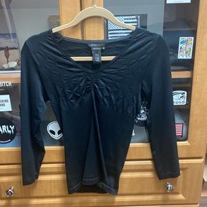 BCBGMAXAZRIA Black Nylon Top (One Size)